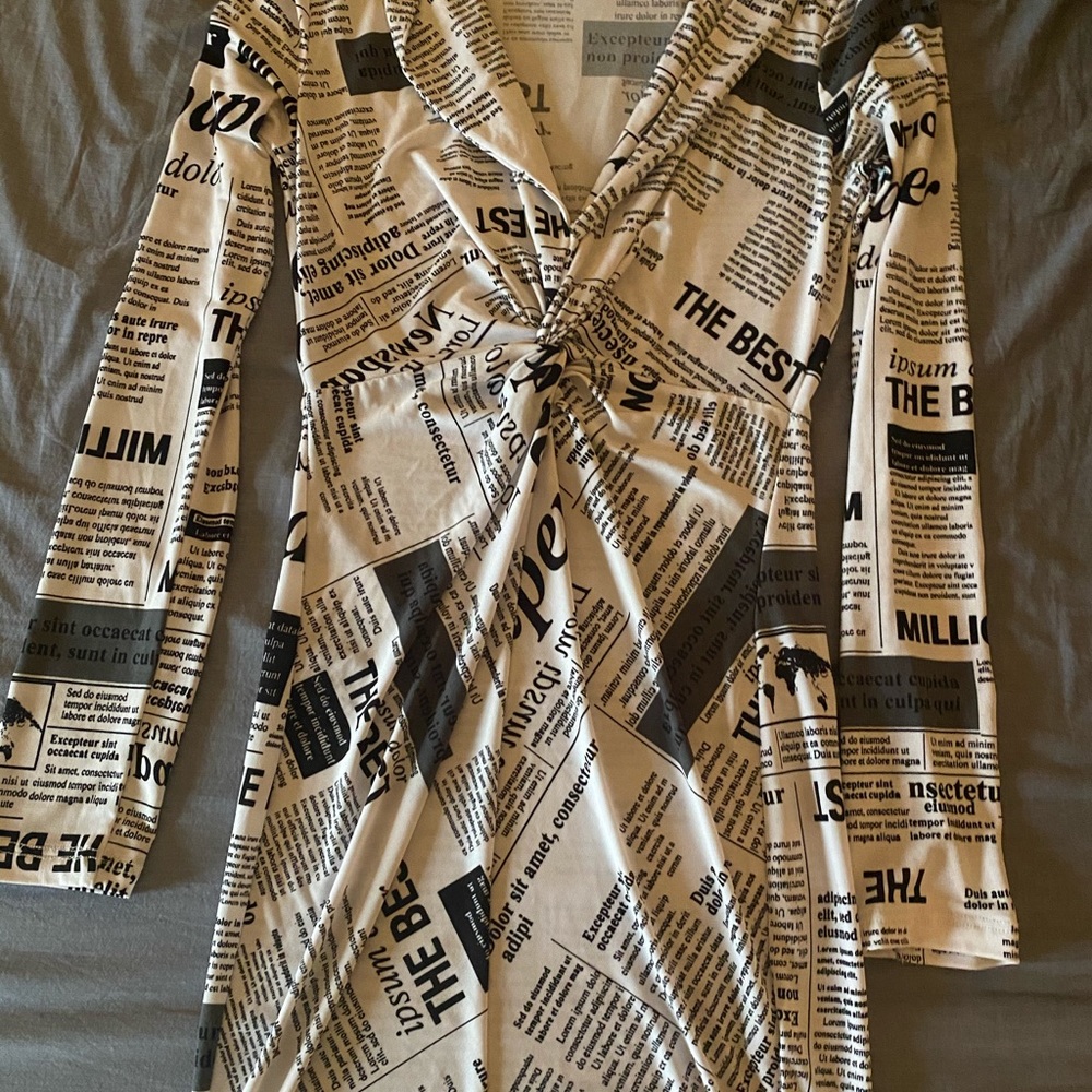 Fashion Nova Newspaper dress